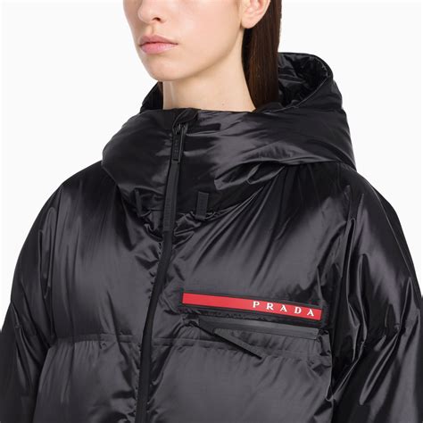 black prada coat|Prada down coat sale.